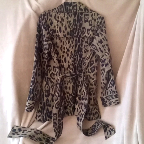 VERTIGO Paris leopard print coat Sz M - Picture 7 of 12